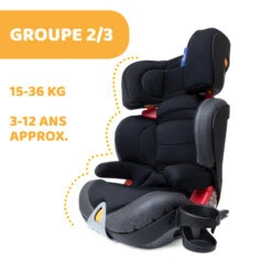 Siège Auto Oasys Evo 2-3 Fix Plus Jet Black De Chicco -Bébés Fournitures Boutique 01090361 3