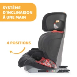 Siège Auto Oasys Evo 2-3 Fix Plus Jet Black De Chicco -Bébés Fournitures Boutique 01090361 6