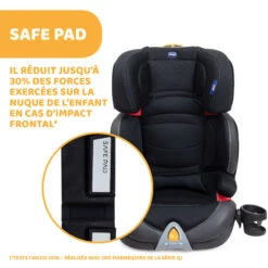 Siège Auto Oasys Evo 2-3 Fix Plus Jet Black De Chicco -Bébés Fournitures Boutique 01090361 7