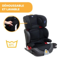 Siège Auto Oasys Evo 2-3 Fix Plus Jet Black De Chicco -Bébés Fournitures Boutique 01090361 9