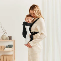 Porte-bébé Mini Noir Coton De BabyBjörn -Bébés Fournitures Boutique 01102885 3