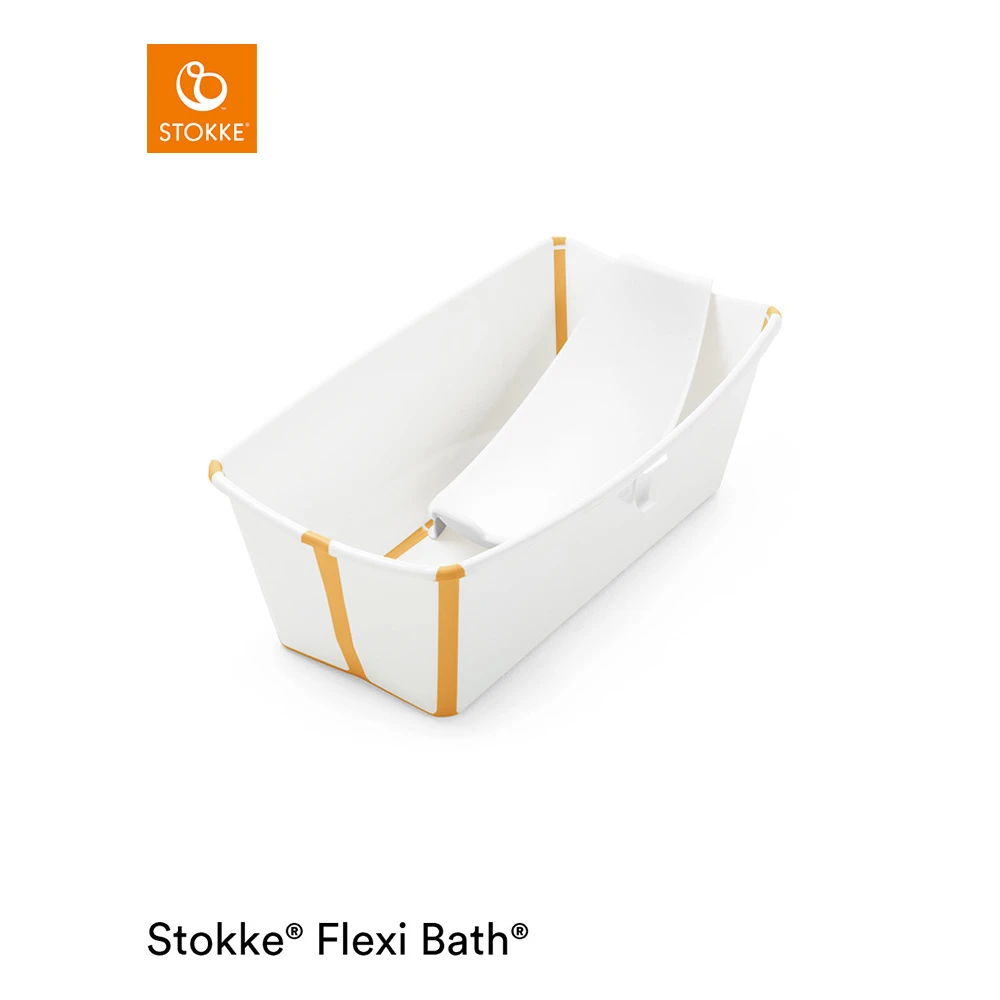 Baignoire Flexi Bath™ Blanc / Jaune De Stokke® 5 Baignoire Flexi Bath™ Blanc / Jaune De Stokke® – Image 3