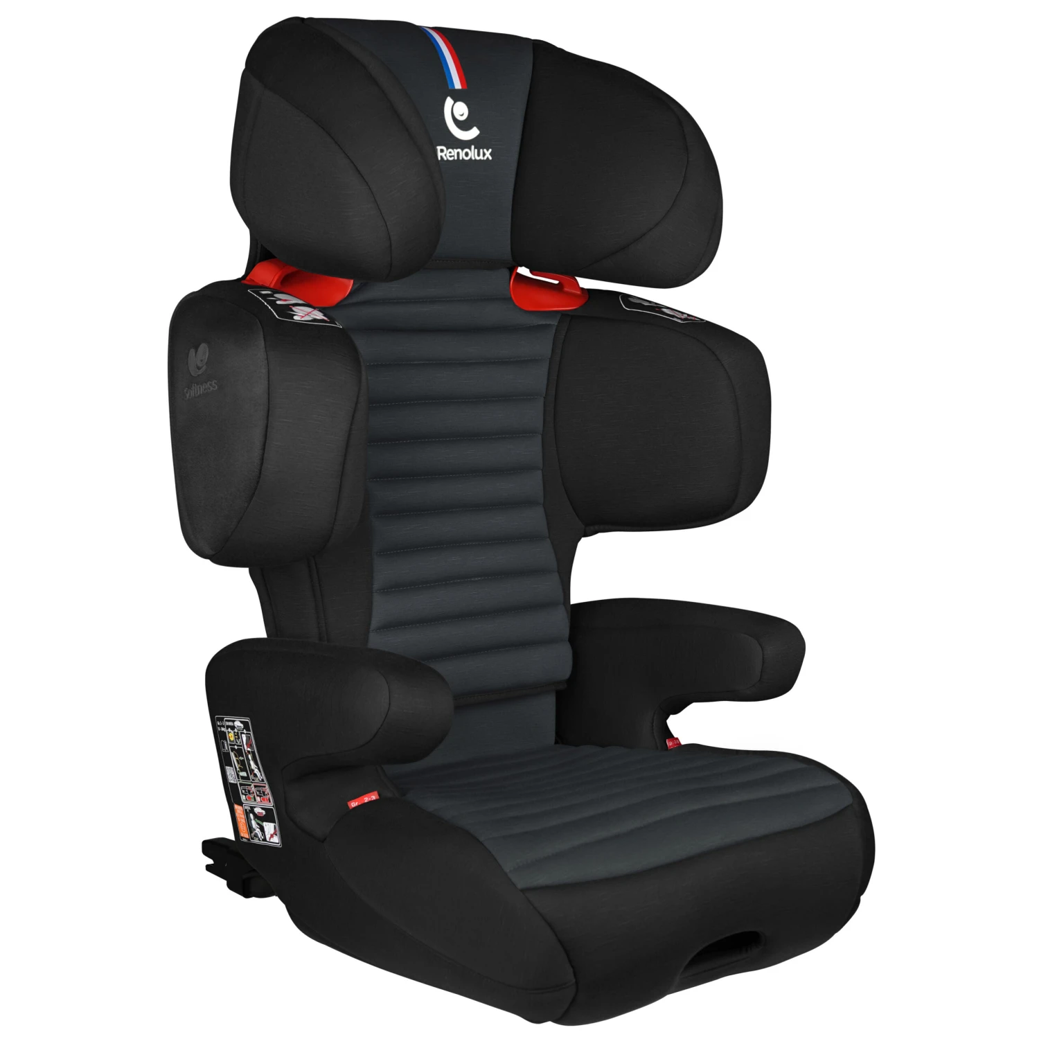 Renofix Groupe 2/3 Isofix Inclinable Softness® Carbon De Renolux 3 Renofix Groupe 2/3 Isofix Inclinable Softness® Carbon De Renolux