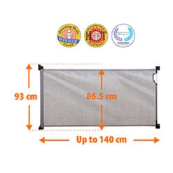 Barrière De Sécurité Rétractable 0-140 Cm Gris De Dreambaby 10 Barrière De Sécurité Rétractable 0-140 Cm Gris De Dreambaby -Bébés Fournitures Boutique 01140819 3