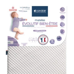 Matelas évolutif Bien-être Blanc De Candide