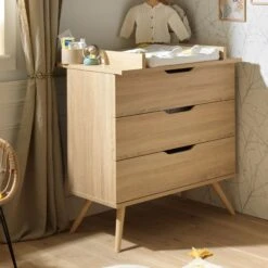 Sixties Commode 3 Tiroirs Bois De Sauthon Baby's Sweet Home -Bébés Fournitures Boutique 01148040 3