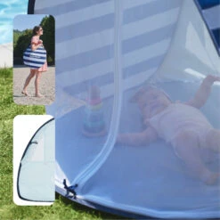 Tente Anti-UV Haute Protection 50+ Marinière Bleu De Babymoov -Bébés Fournitures Boutique 01148352 5