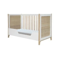 Océania Lit 60x120 Tressage Rotin Neige De Théo -Bébés Fournitures Boutique 01148522 4