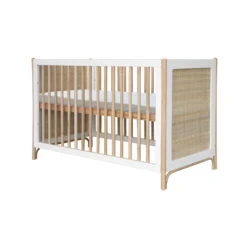Océania Lit 60x120 Tressage Rotin Neige De Théo -Bébés Fournitures Boutique 01148522 5