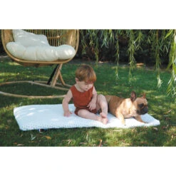 Matelas Bébé De Voyage Ocean Friendly Blanc/Bleu 60 X 120 Cm De Candide -Bébés Fournitures Boutique 01150395 7