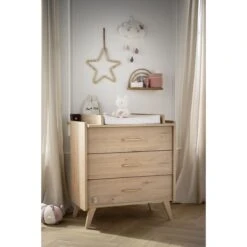 Arty Commode 3 Tiroirs Chêne Suave De Sauthon Baby's Sweet Home -Bébés Fournitures Boutique 01156298 4
