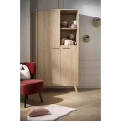 Arty Armoire 2 Portes Chêne Suave De Sauthon Baby's Sweet Home -Bébés Fournitures Boutique 01156299 4