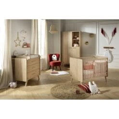 Arty Armoire 2 Portes Chêne Suave De Sauthon Baby's Sweet Home -Bébés Fournitures Boutique 01156299 5