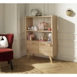 Arty Bibliothèque 2 Portes/1 Penderie Chêne Suave De Sauthon Baby's Sweet Home 11 Arty Bibliothèque 2 Portes/1 Penderie Chêne Suave De Sauthon Baby's Sweet Home -Bébés Fournitures Boutique 01156300 4