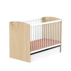 Alice Lit Bébé Blanc Et Bois 60 X 120 Cm De Sauthon Baby's Sweet Home -Bébés Fournitures Boutique 01159565 3