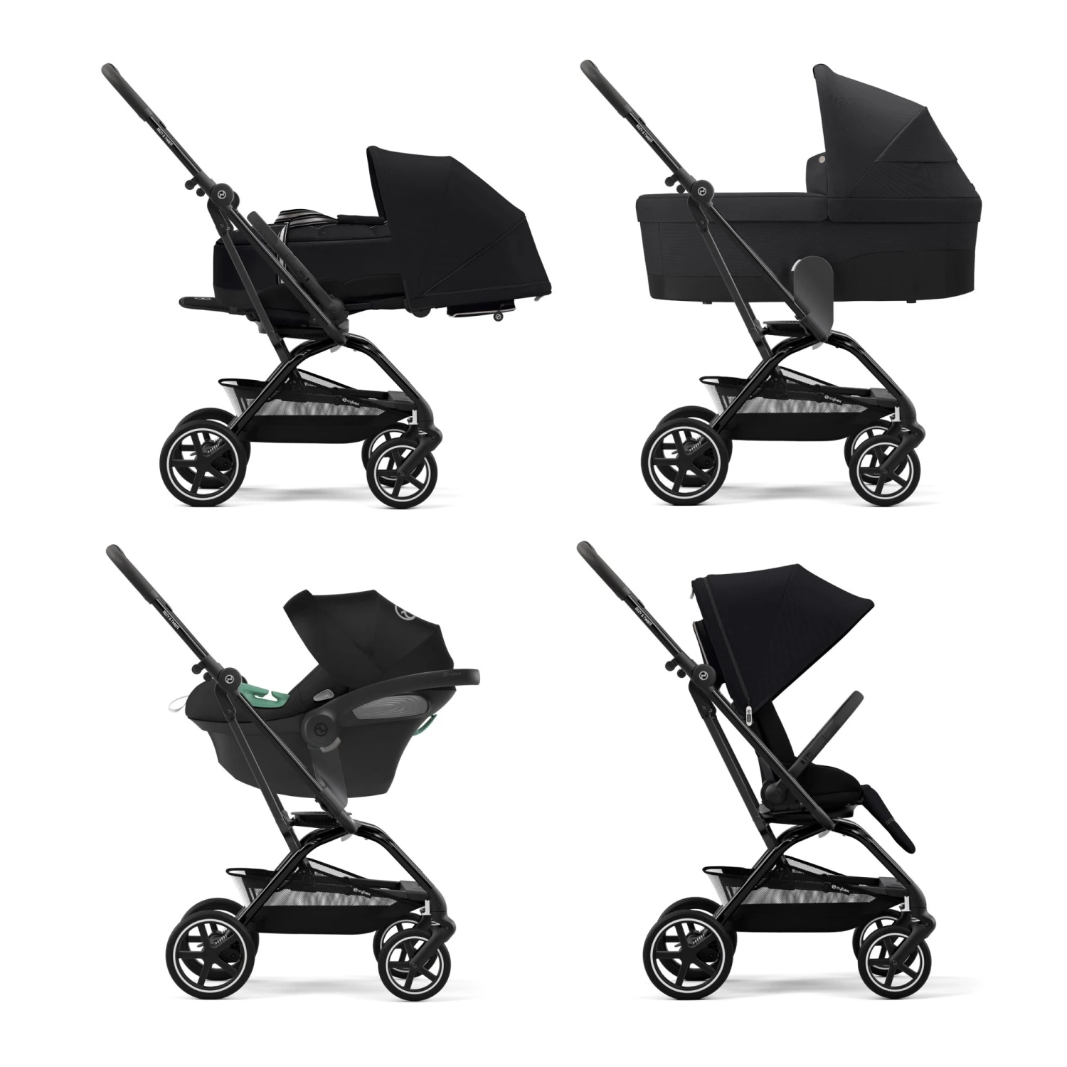 Poussette Eezy S Twist+ 2 Black Moon/Black De CYBEX 10 Poussette Eezy S Twist+ 2 Black Moon/Black De CYBEX – Image 8