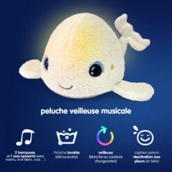 Peluche Veilleuse Béluga De Pabobo -Bébés Fournitures Boutique 01173295 7