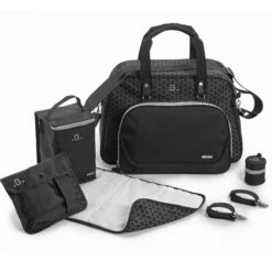 Beaba Sac à Langer Genève Noir / Gris De Béaba -Bébés Fournitures Boutique 13047130 2