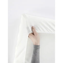 Drap Housse Bio Pour Lit De Voyage Light Blanc De BabyBjörn -Bébés Fournitures Boutique 23662593 2