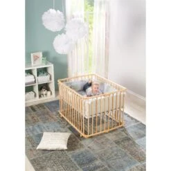 Parc Pliable Lucilee Petit Modèle Naturel étoiles De Geuther -Bébés Fournitures Boutique 78960627 2 1