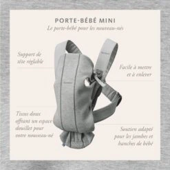Porte-bébé Mini Vieux Rose Coton De BabyBjörn -Bébés Fournitures Boutique 82474571 1 1